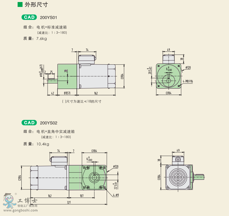 200W标准电机 2