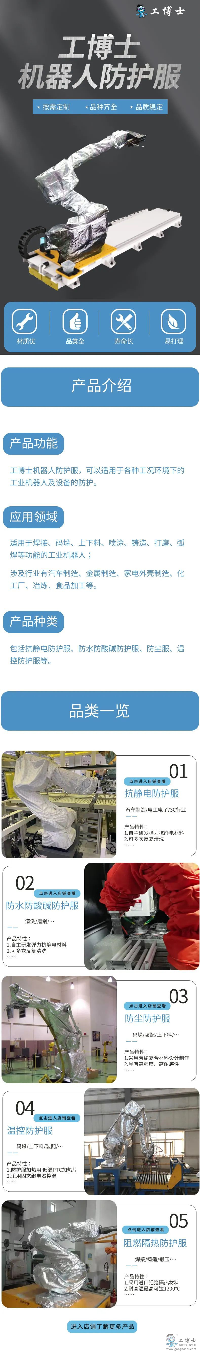 机器人防护服 防护罩